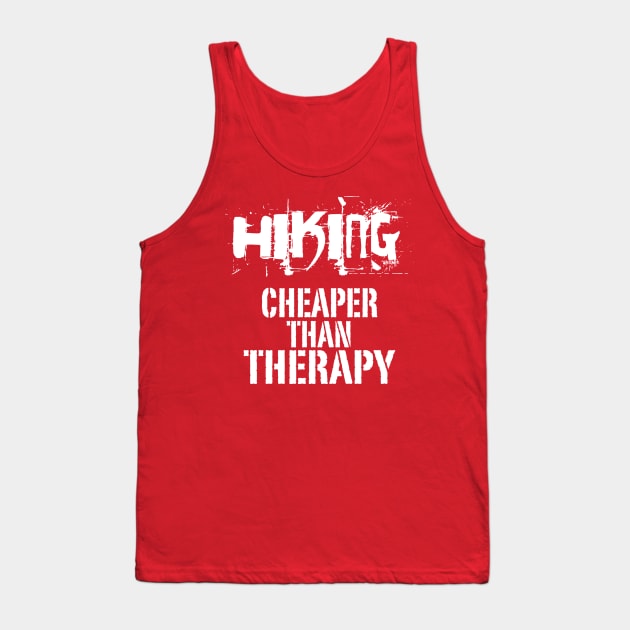 Hiking, Cheaper Than Therapy Tank Top by veerkun